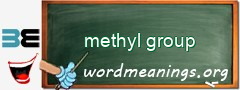 WordMeaning blackboard for methyl group